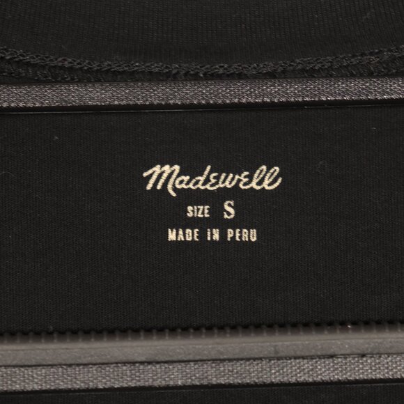NWOT Madewell Basic Black Tee Size Small - Picture 7 of 8